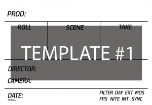 Hollywood Style Clapper Board